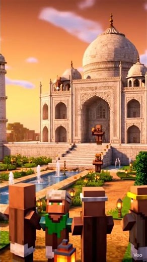 You Won’t Believe What This Villager Built in MinecraftFrom Blocks to Beauty Taj Mahal by a Minecraf