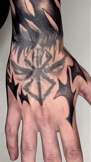 Berserk Guts Tattoo - Freehand Blackwork