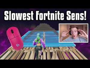 Reacting To The LOWEST Sensitivity Player In The World! - Fortnite Battle Royale