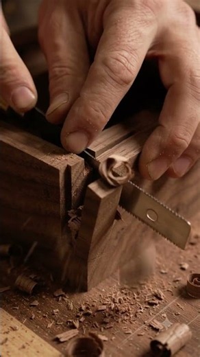 He Crafted a Beautiful Wooden Photo Frame From Scratch 🪵🖼️
