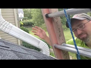 Why we hard-pipe downspouts into gutters rather than onto the roof deck. (AFTER PHOTOS)