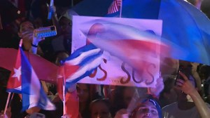 PROTESTS FOR CUBA. Hundreds of demonstrators in South Florida are showing their support for Cubans who are rising up against the country's communist dictatorship. Read more: https://bit.ly/36xhYCI | CBS 12 News