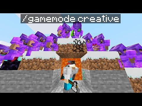 Minecraft Manhunt but the Hunters secretly used CREATIVE MODE...