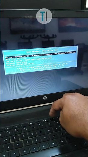 Como bootear desde USB en laptop HP 15 #shorts
