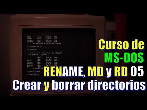 MS-DOS 05 MD, RD, REN Course: Creating and Deleting Folders | Learn to Use a Retro 90s PC, and CMD