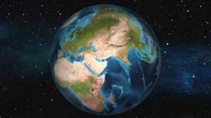 Earth Zoom In Map - Abu Dhabi