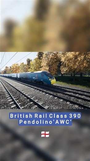 BR CLASS 390 #railwaycontent #railway #shorts #britishrailways #trainspotter #train #shortvideo