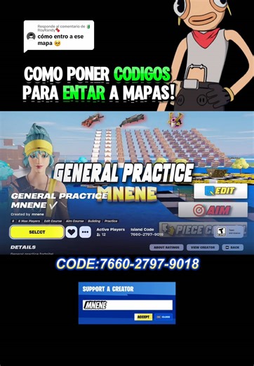 Cómo ingresar códigos en mapas de Fortnite: tutorial