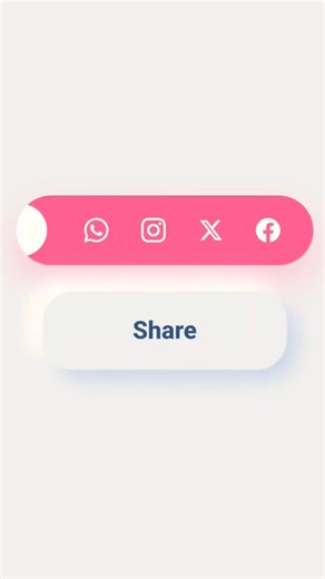 Pure CSS Staggered Social Media Reveal – Pink UI #coding #programming #webdevelopment