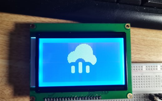 Arduino使用U8g2库驱动LCD12864B进行线条绘制显示