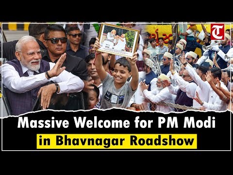 PM Modi’s Bhavnagar Roadshow | Operation Sindoor Victory Banners & Grand Welcome
