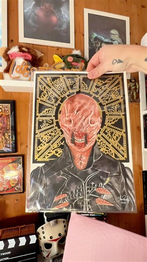 My favourite cenobite is chatter! What about yours? #horrorart #hellraiser