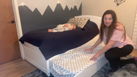 TOLEAD Daybed with Trundle, Twin Size Pull Out Bed, Solid Wood Extendable Day with Trundle Bed Twin, Include Slat Support (White, Trundle)