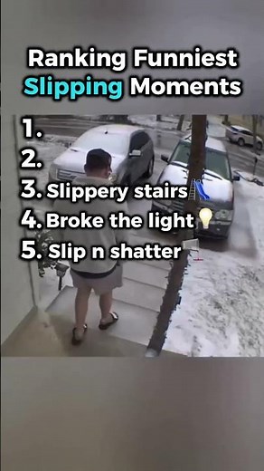 Top 5 funniest slipping fails caught on camera 😂#shorts #viralshorts