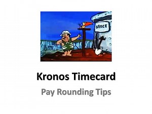 Kronos Timecard - SlideServe