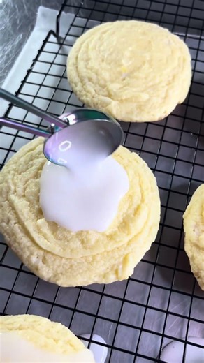 Lemon Pound Cake Cookies #baking #cookies #recipe