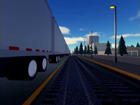 CN SD70M-2 Trailing On BNSF TOFC Flatcar Train!