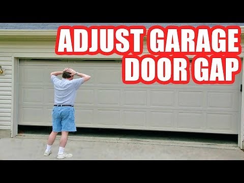 How to Adjust Garage Door Opener to Fix Gap at the Bottom or Top