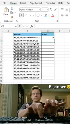 Excel hacks to add comma separated numbers in one cell instantly 😯 #excel #exceltutorial #shorts