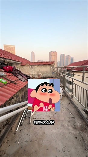 妈妈呀，我的阁楼竟能看到郑州大玉米楼耶✌️ 事情是这样的，前段我花10万首付买了顶楼带露台的老破小，当初只相中了这片红瓦和大露台，没想到拆除之后还有意外之喜，就是露台上竟然看到郑州大玉米楼～😄...