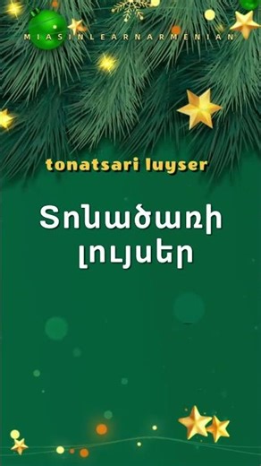 Decorating the Christmas Tree 🎄 | Armenian Christmas Vocabulary 🇦🇲