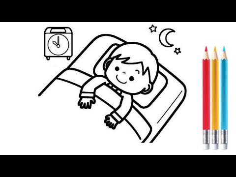 Sleeping drawing || sleep Drawing || sleeping drawing easy