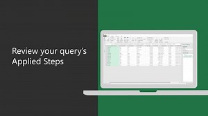 Review the applied steps