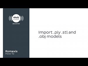 Romexis How To: Import stl, ply and obj files