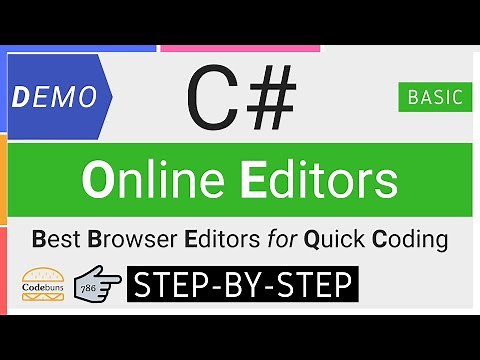 BEST FREE C# Online Editors | C# Editors (STEP-BY-STEP Tutorial for Quick Coding)