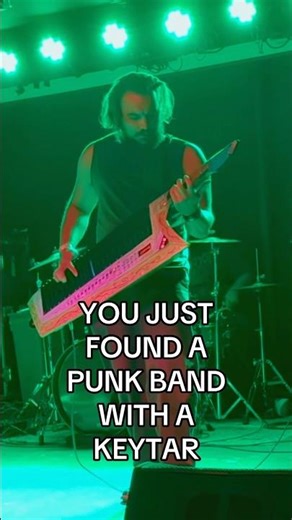 You just found a punk band with a keytar #keytar #punkband