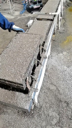 “Concrete Block Making Machine 🧱”“Cement Slab Production Process” #works