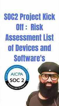 41 SOC2 Project Kick Off Risk Assessment List of Devices and Software's #aicpa #soc2 #compliance