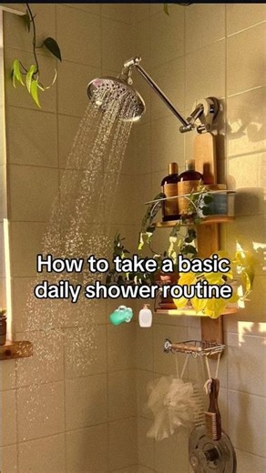 How to take a basic daily shower routine #skincare #shorts #yt