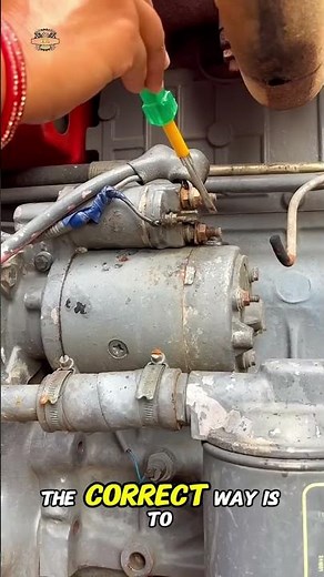 the correct way to test a starter dynamo #mechanic #testing #correct #ignition #starter