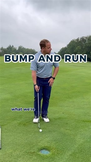 Ditch the high risk shot and embrace the savvy play. Master the art of the “Bump and Run.” 👇 This shot is your game-changer, minimizing the odds of a disastrous outcome when you’re green-side. Why always reach for the 60-degree wedge when a perfectly executed bump and run can significantly improve your short game? This shot adds precision and control. So next time you have ample green to work with, reach for a 9 or 8-iron and get the ball rolling on the ground as quickly as possible.