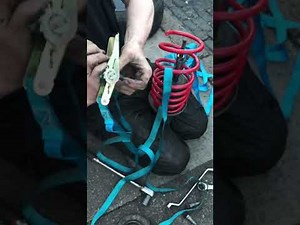 How to fit normal or lowering springs on your car or van without using suspension spring compressors