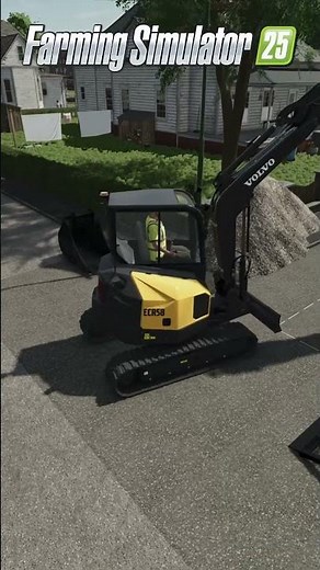 FS25: DIGGING with the VOLVO MINI DIGGER on a TP MAP! 🪣🚧 | MonkBuilds