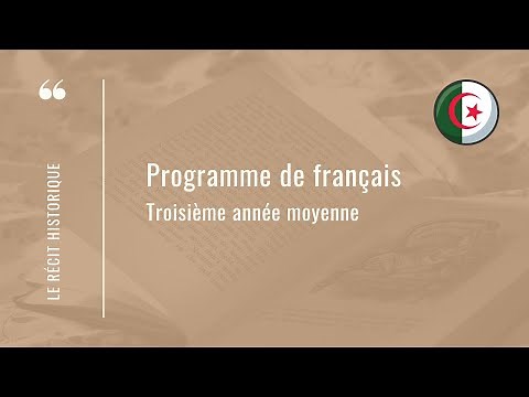 Programme de français 3AM (avec diaporama) برنامج اللغة الفرنسية للسنة الثالثة متوسط