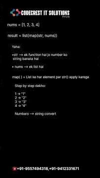 Python ka magic 🔥map() se har element par function apply karna ho gaya super easy 😎