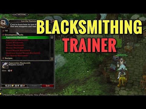 Pandaria Blacksmithing Trainer Location (WoW MOP)