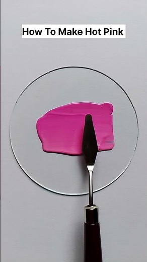 How To Make Hot Pink। Paint Mixing। Color Mixing #shorts