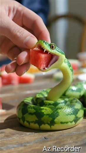 Crazy Adorable Fruit Animals Eating Watermelon and Mango