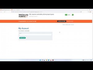 SQL injection vulnerability allowing login bypass | Portswigger Academy