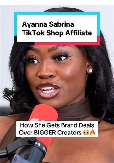 She gets picked over bigger creators. Not because of followers. Because she's nicer. The reps told her directly 🔥 #tiktokshop #tiktok #socialecommerce #tiktokaffiliate #affiliate @Ayanna Sabrina
