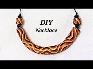 Polymer Clay Tutorials | 5 Minute Jewelry | Easy To Make Fancy Polymer Clay Necklace