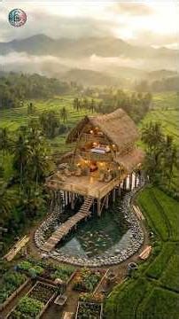 From Empty Farm to Dream Bamboo House 🌿 Wait for the Koi Pond!