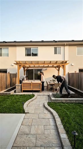 Bare Suburban Backyard