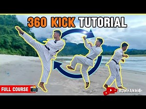 How to do 360 Turning kick ✅/ Tornado kick @rowhanma #martialarts