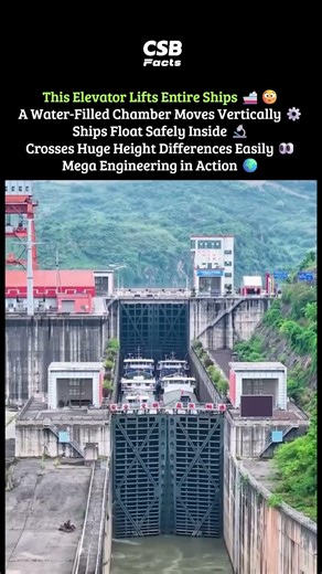 China’s Giant Ship Elevator 🤯🚢
