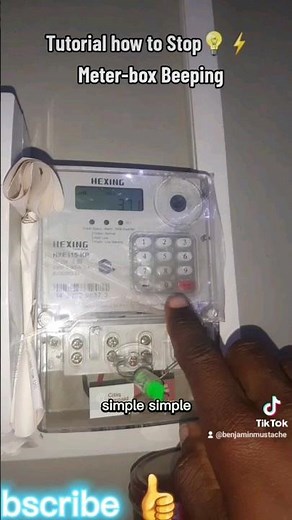 Learn how to Stop Hexing Electricity Meter-box Beeping or noisy pressing 812 Red button Code